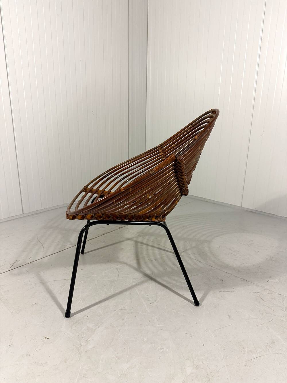 Rattan easy chairs by Rohé Noordwolde, Netherlands 1950-60’s