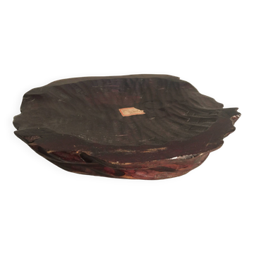 Carved wood empty pocket