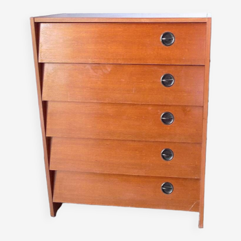 Vintage Gustave shoe cabinet from the 70s Pierre Guariche style