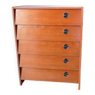 Vintage Gustave shoe cabinet from the 70s Pierre Guariche style