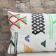 Housse de coussin artisanale marocaine en laine berbère