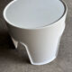 Vintage Gilac white stool / side table – French design year