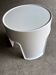Tabouret / table d’appoint vintage Gilac blanc – design français année