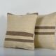 Set of 2 vintage kilim cushion covers 41x41 cm