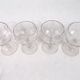 Set of 4 wine glasses tasting glasses in cut blown glass NINETEENTH CENTURY
