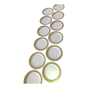 12 assiettes plates en - made