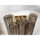 Murano Fume' Color Glass "Tronchi" Wall Sconces - a Pair