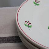 Set of 6 ceramic dessert plates