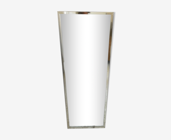 Miroir années 70 argenté
