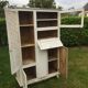 Vintage Mado buffet with white lacquered compass feet.