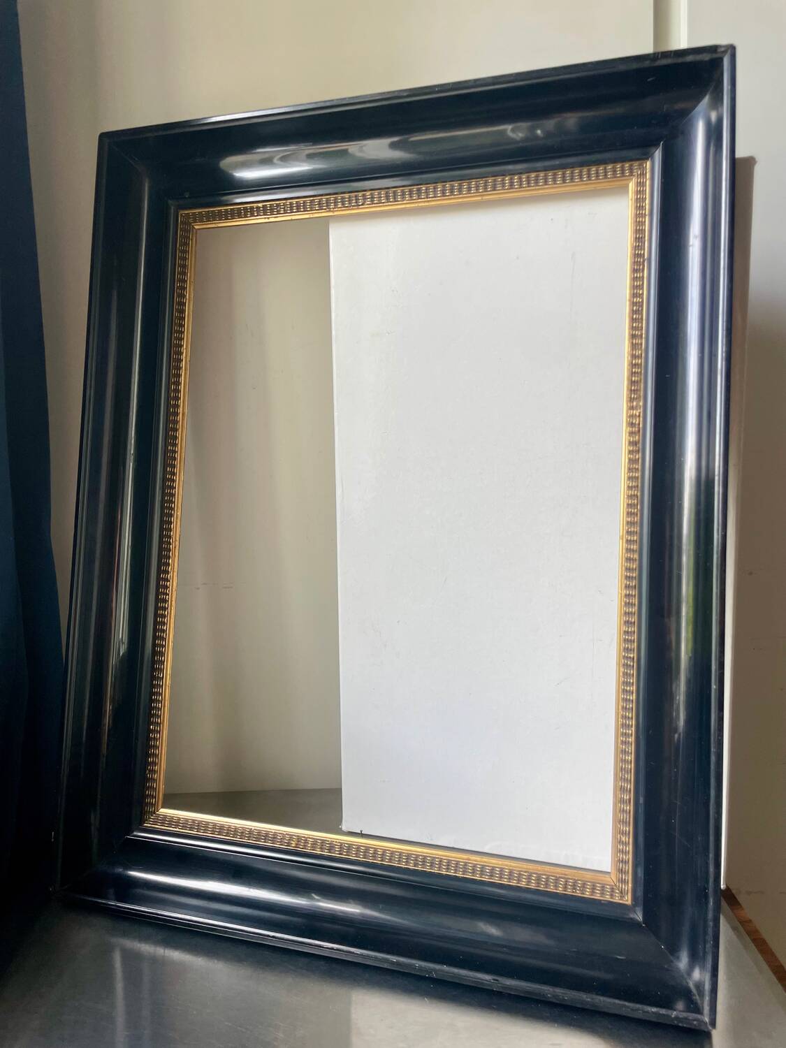 Antique Wooden Frame Black & Gold  62 cm x 49 cm