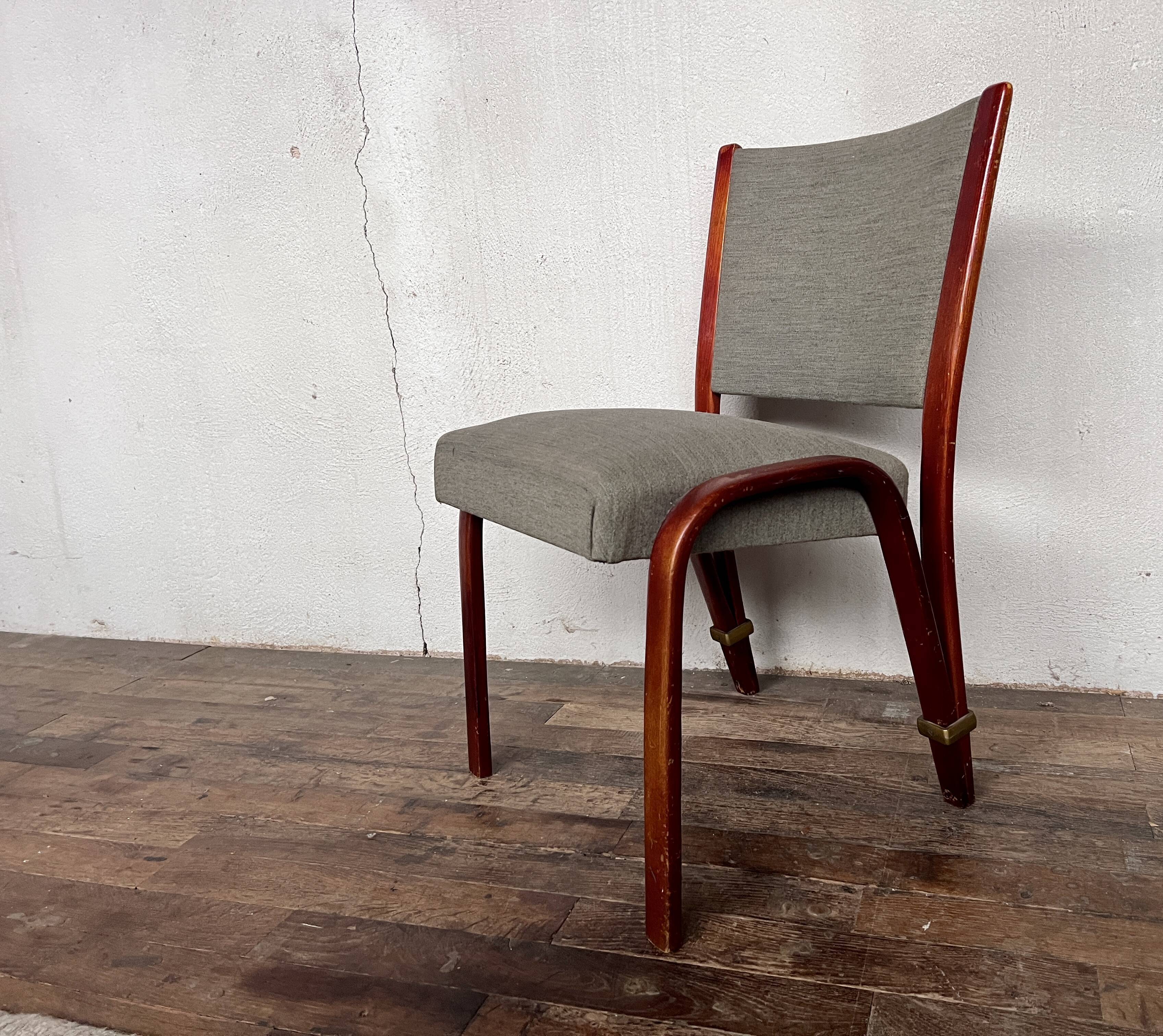 Bow-wood chair by Hugues Steiner