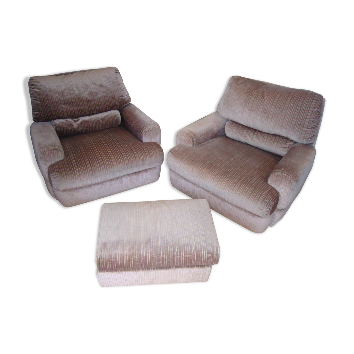 Burov armchair and foot rest