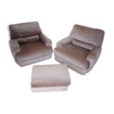 Burov armchair and foot rest