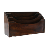 Vintage mail holder in cherry wood