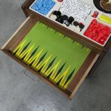 Unique table de chevet jeux 1960 15 jeux complets pieds compas 1960