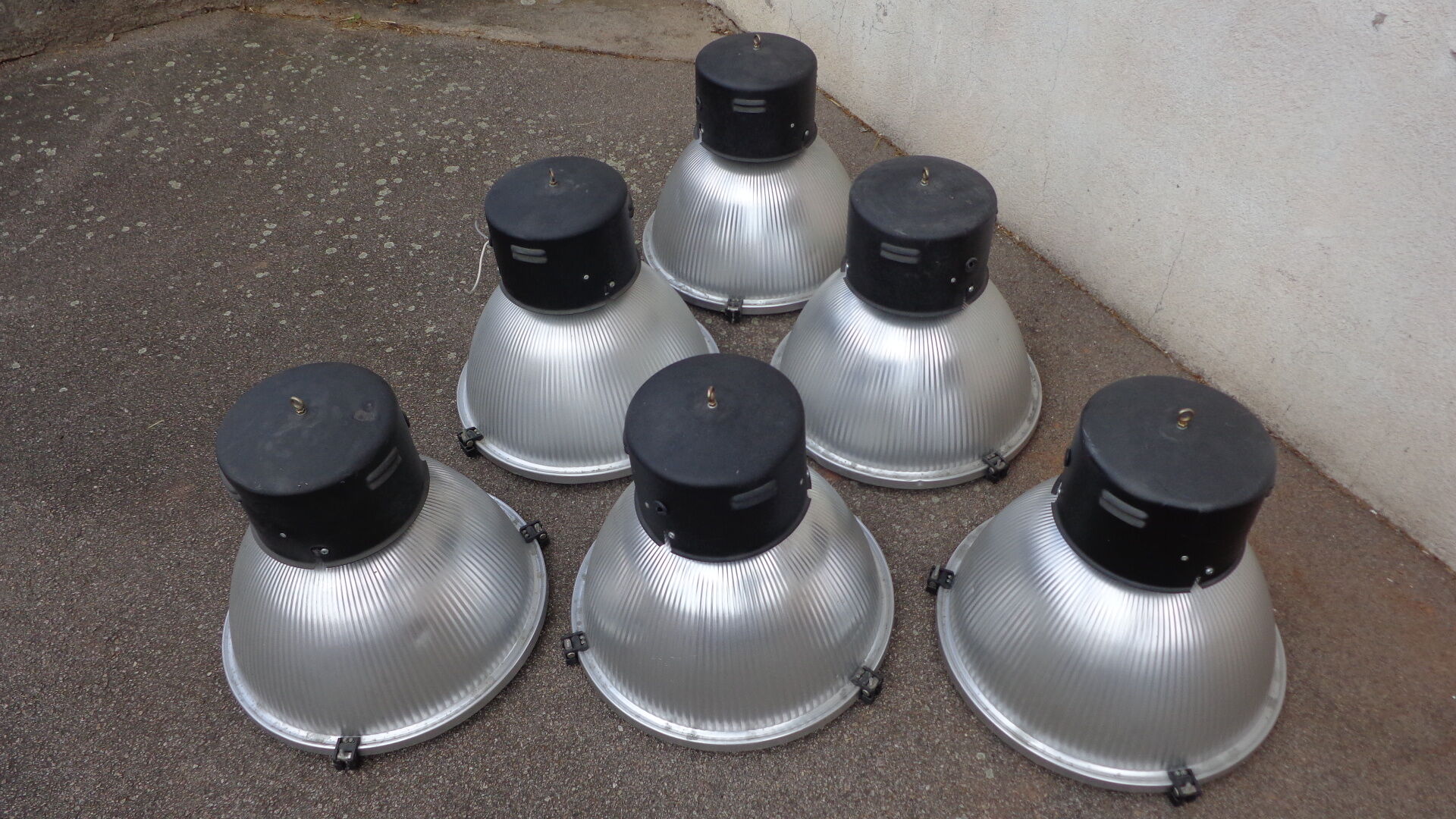Set of 6 factory lights