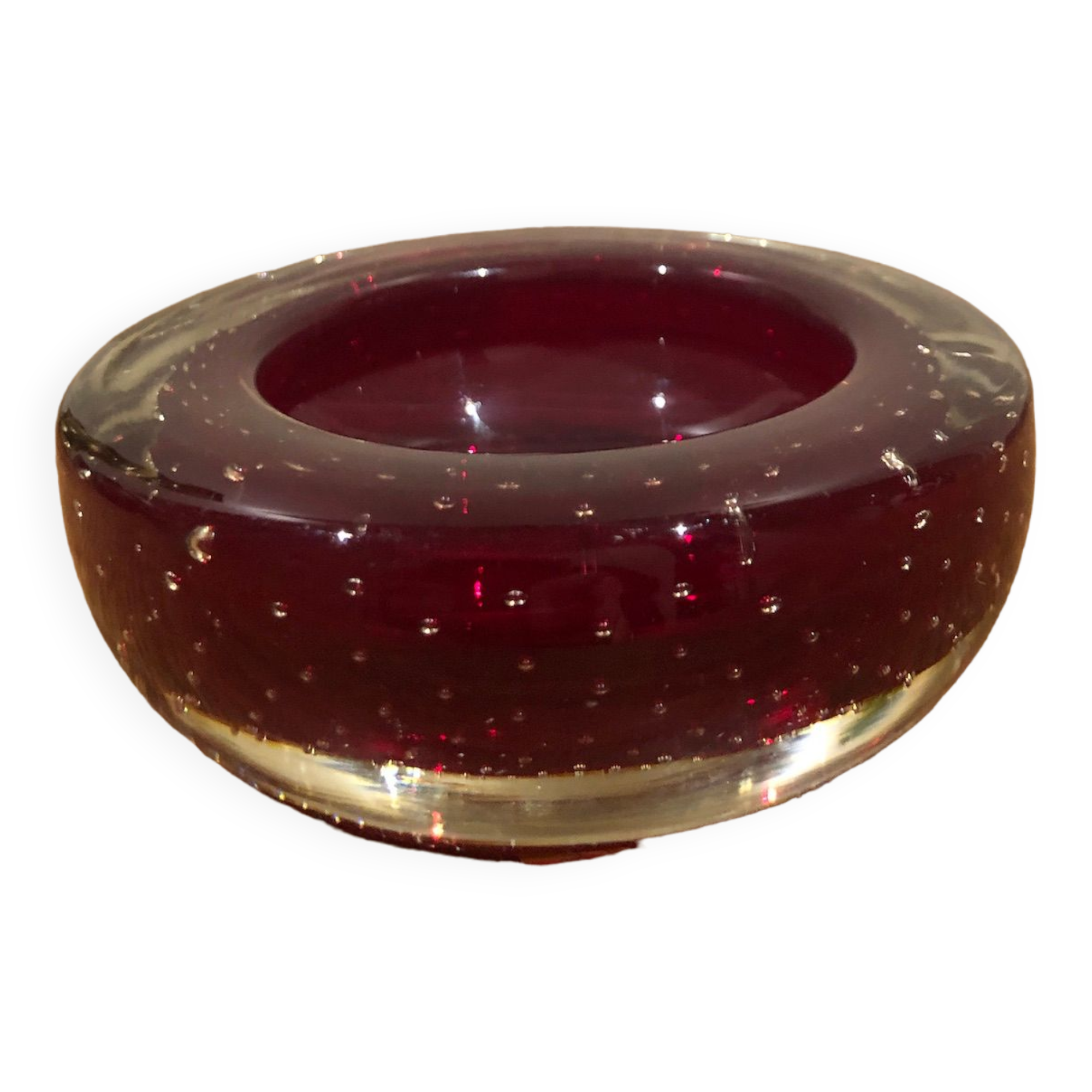 Italian bubble glass pocket tray