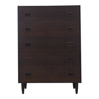 Oak chest of drawers, Danish design, 1970s, production: Denmark