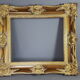 Large frame Louis XV style wood and gilded stucco patinated 78x69 cm, leaf: 55.5x46.5 cm