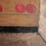 Nature morte, huile sur toile signée