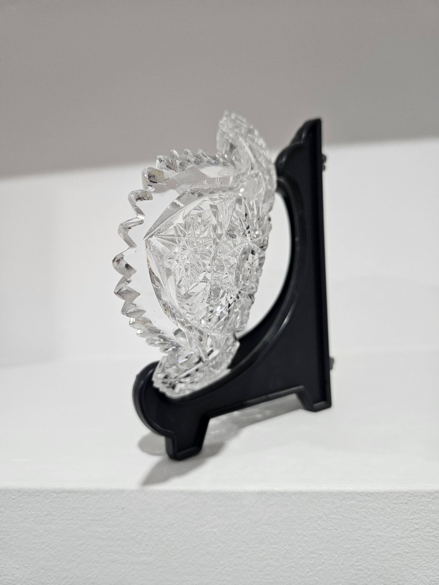 Starry Pattern Crystal Bowl, American, American Brilliant Cut Glass, 1920s.