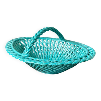Corbeille / Panier à fruits en céramique – Vallauris, années 60