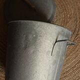 Medium round zinc basin with garden lid