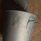 Medium round zinc basin with garden lid