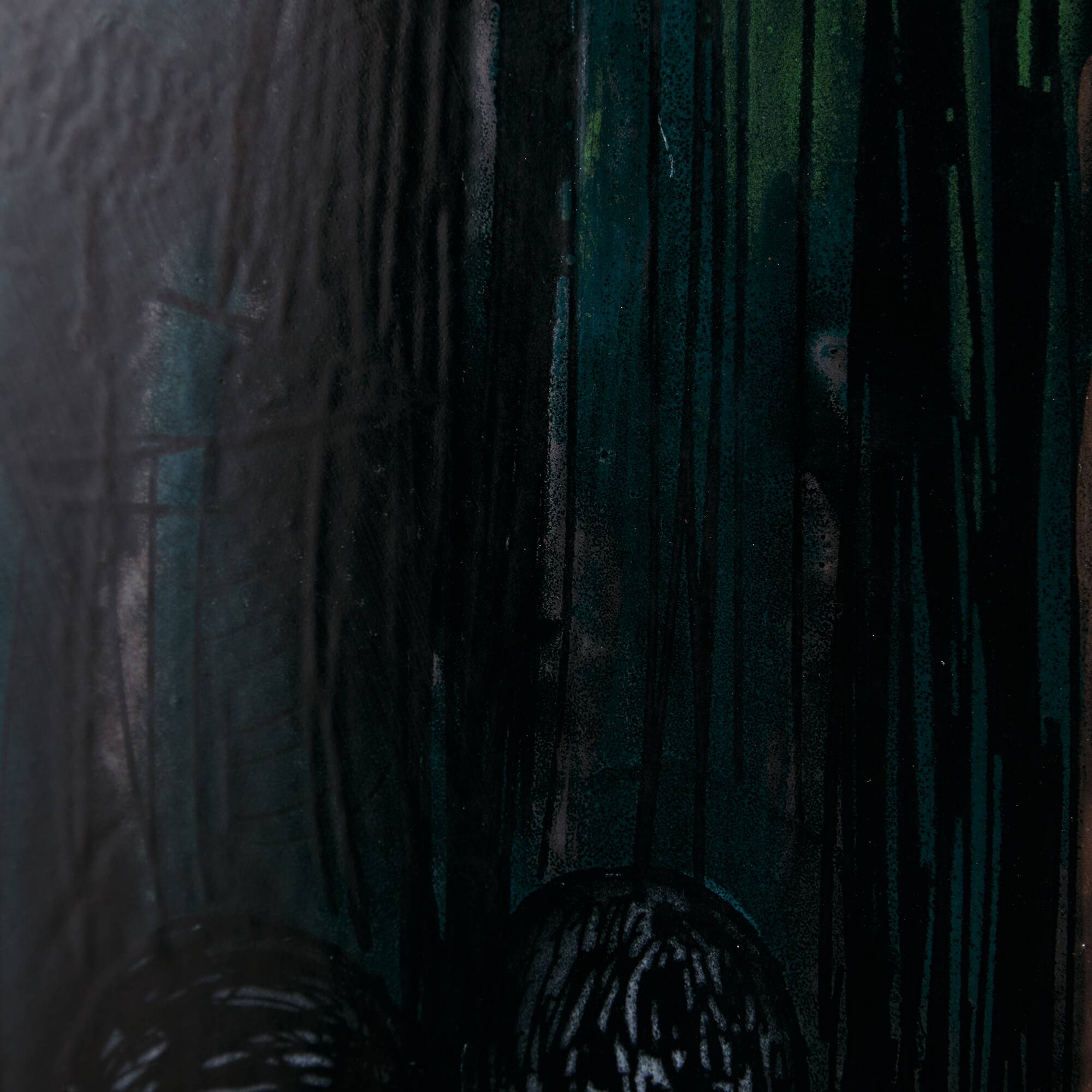 Lovers enamel artwork by Vitus Lőrincz