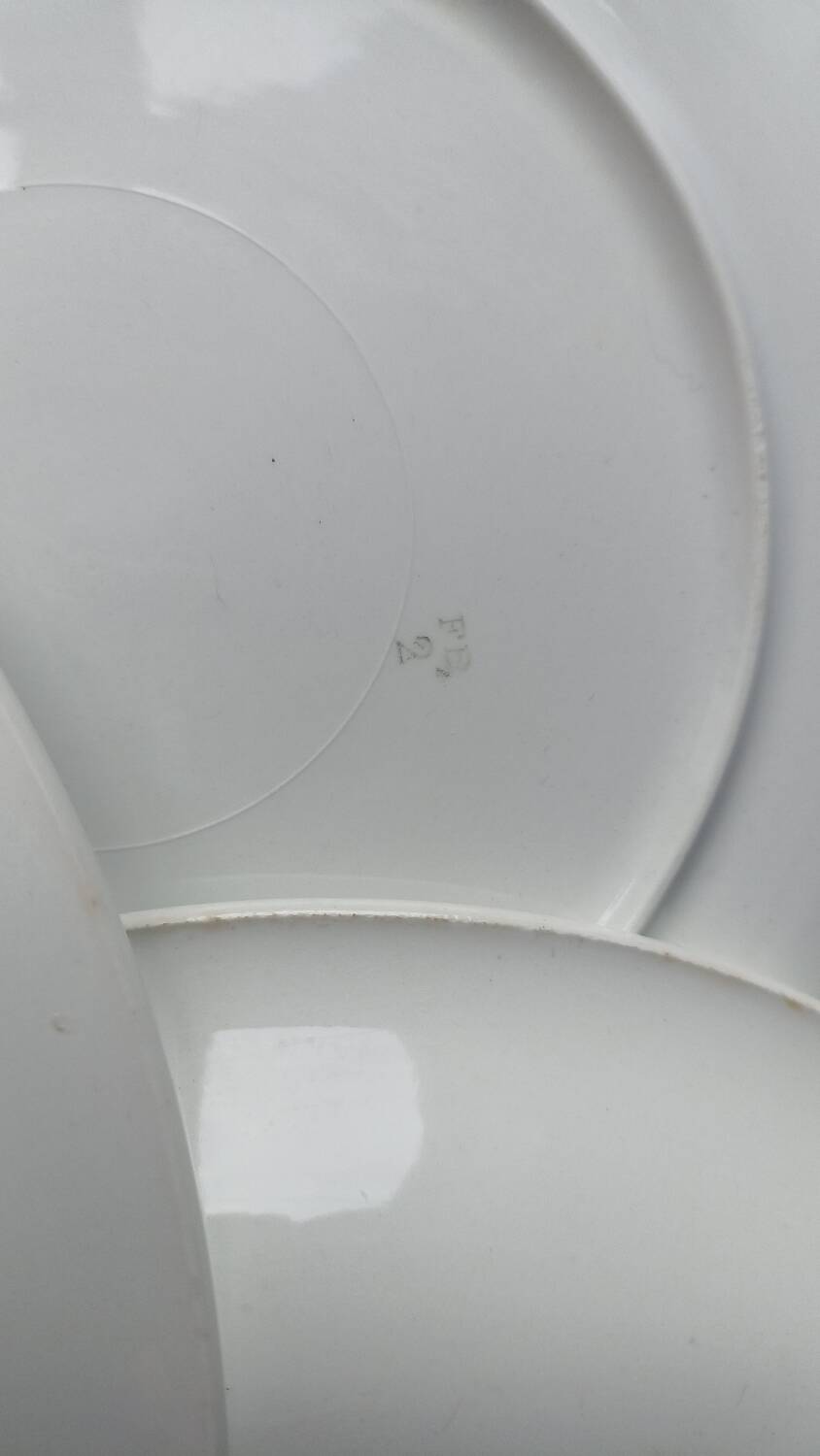 Yellow and white Fenal Badonviller dishes from the 1920s