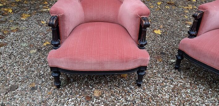 Pair of Napoleon III armchairs