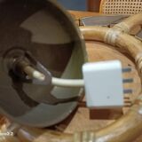 Suspension nacre et bambou