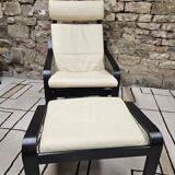 Lounge chair and its leather ottoman