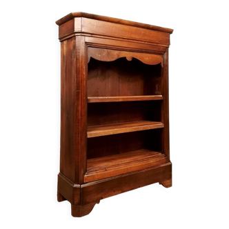 Bookcase or bibus Louis Philippe walnut nineteenth around 1830