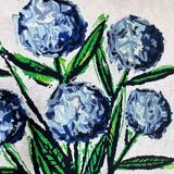 Bernard Buffet tapestry after. The Hydrangeas