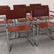 Série de 8 fauteuils cantilever modèle MG5 Made in Italy