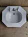 Enamelled white washbasin 1930