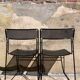 2 Italian chairs Full Metal - 1980