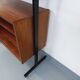Vintage teak and metal shelf bookcase from the 60s