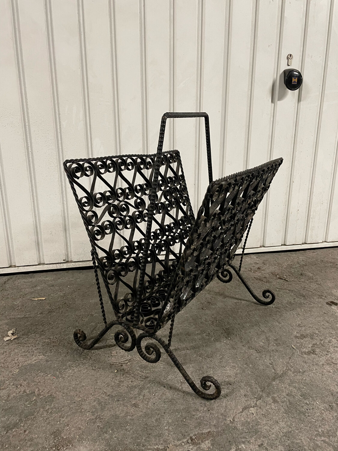 Wrought iron magazine door from the 50s