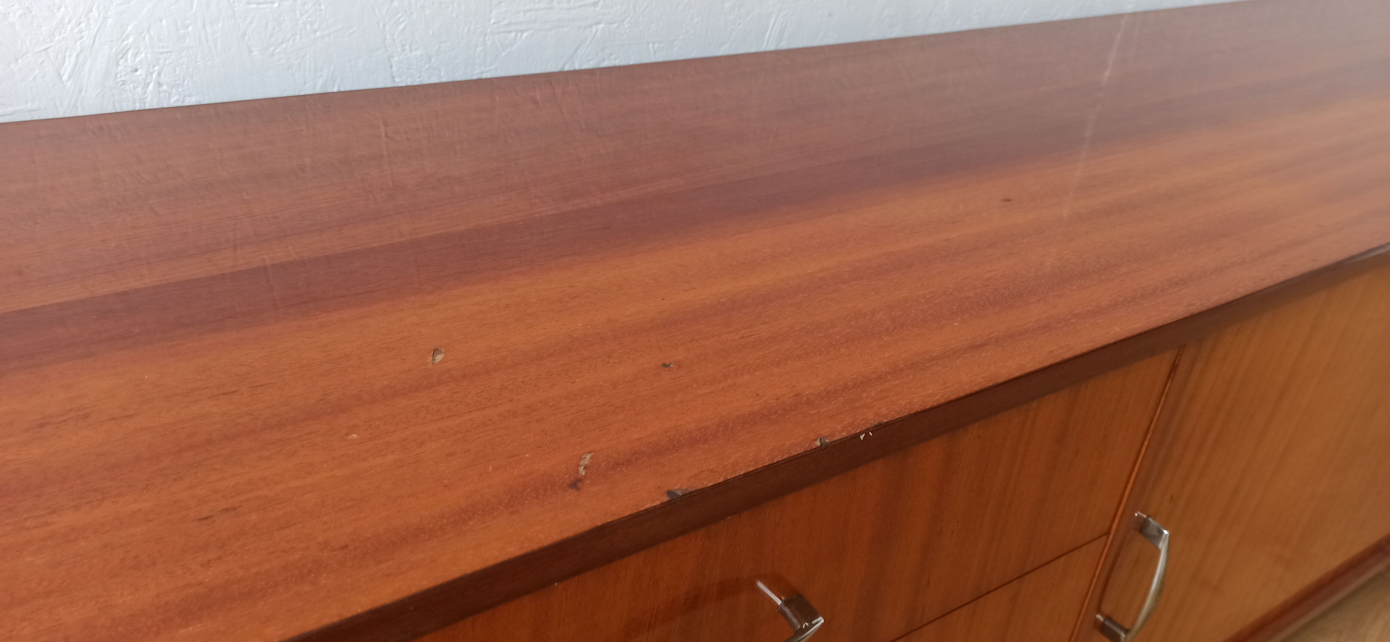 Vintage lowboard with drawers and shelves, 1970