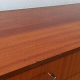 Vintage lowboard with drawers and shelves, 1970