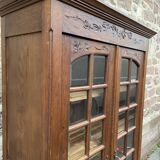 Display Cabinet Silver Cabinet Bookcase Provence Rocaille Louis XV Carved Oak 1920