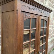 Display Cabinet Silver Cabinet Bookcase Provence Rocaille Louis XV Carved Oak 1920