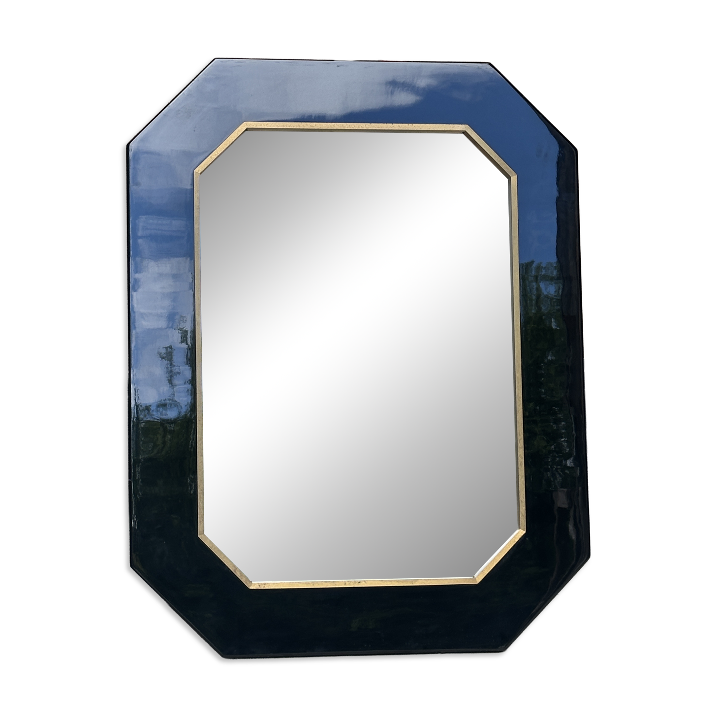 Vintage octagonal mirror