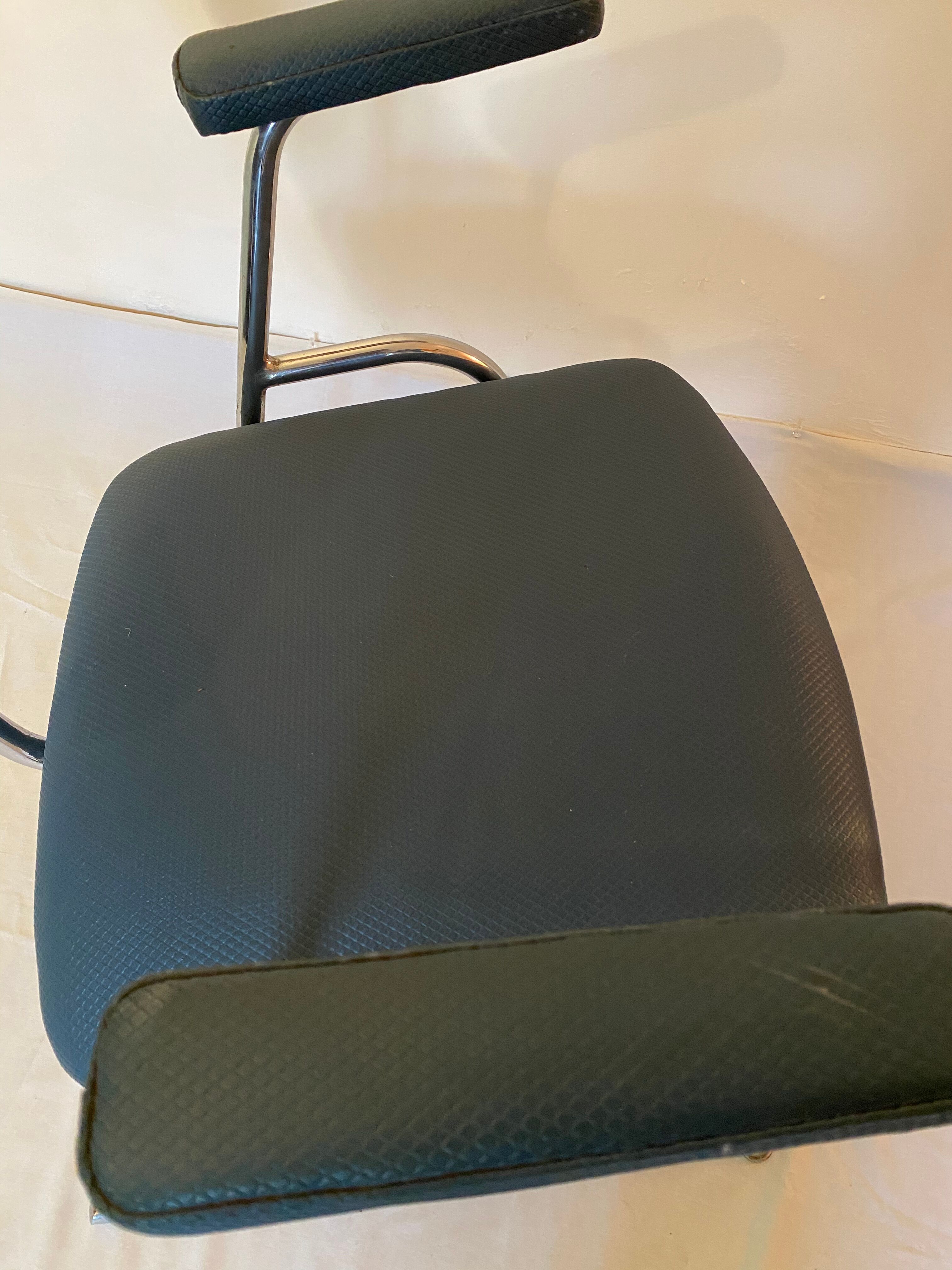 Industrial tubular art deco chair