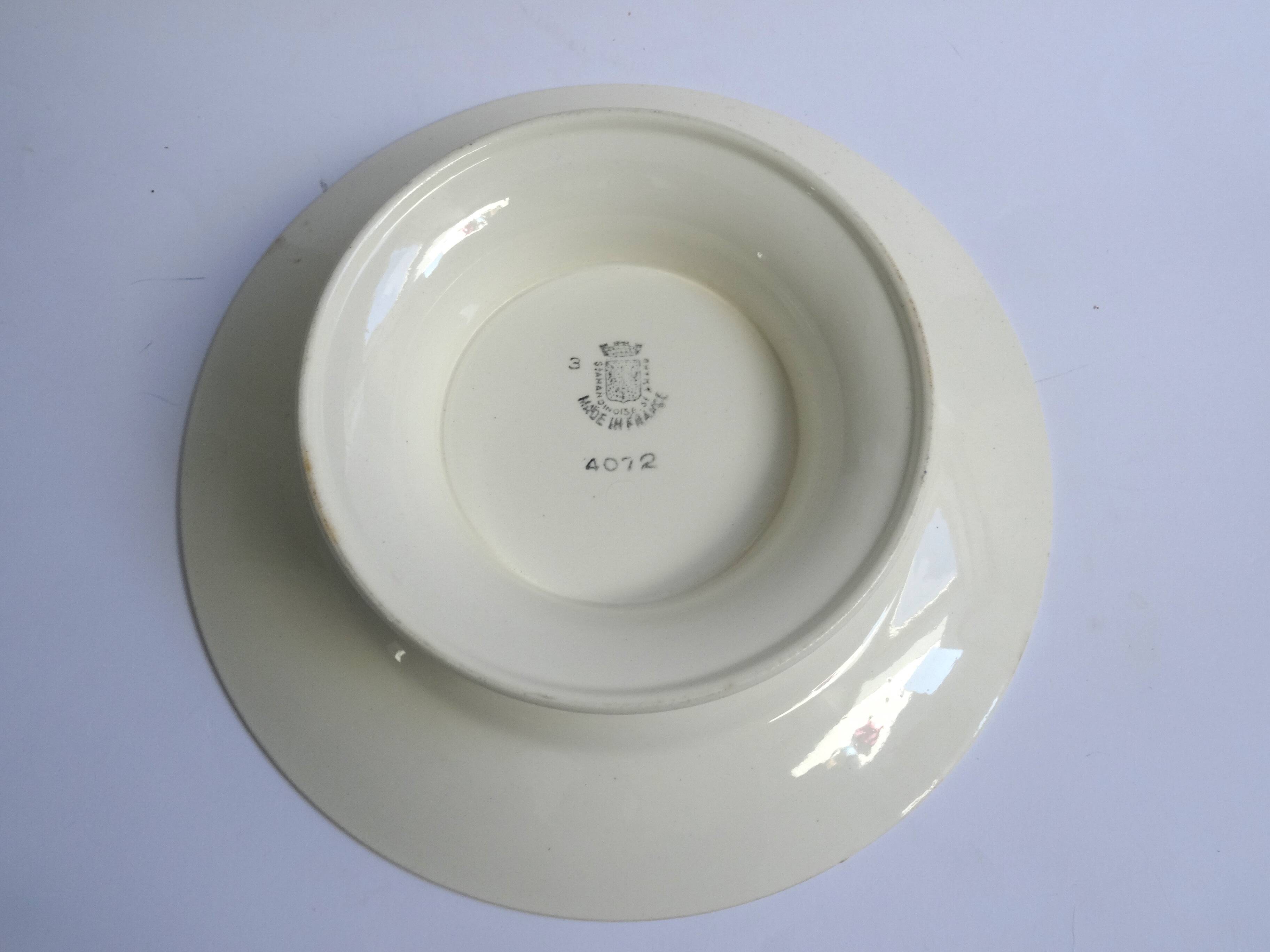 Assiette pied douche St Amand St Amandinoise