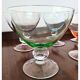 Coupes en verre coloré - lot de 6