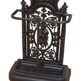 Stylish Victorian cast iron hall stand